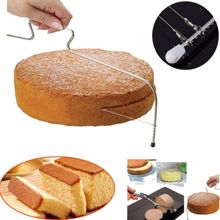 Cortador Nivelador Fatiador De Bolo Fio Duplo Ajustavel Em Inox Confeiteira Boleira Profissional