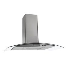 Coifa De Parede 75cm Vidro Curvo Duto Slim Fogatti Inox 110V