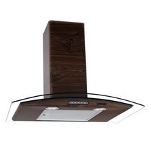 Coifa Parede Fogatti Vidro Curvo Wood Color Nogueira 70220V