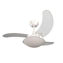 Ventilador De Teto Aura Branco 220V 3 Pás Transparentes