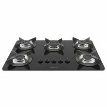 Cooktop Fogatti Safe Ferro Fundido 5 Bocas A Gas Preto Bivolt