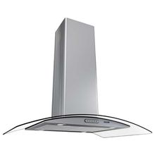 Coifa Ilha 90cm Vidro Curvo Nardelli Inox 220V