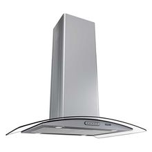 Coifa Ilha 75cm Vidro Curvo Nardelli Inox 110V