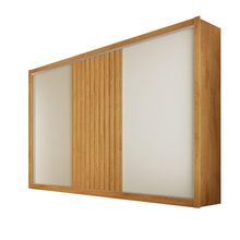 Guarda Roupa Vitória Casal 3 Portas 6 Gavetas 100% Mdf Peroba/off White/peroba