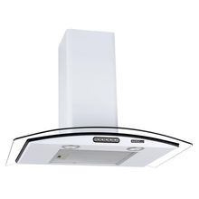 Coifa De Parede 70cm Vidro Curvo Slim Nardelli White 110V