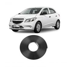 Borracha Protetora Borda Porta Preta Onix 4 Portas 10m 7x14 [f103]