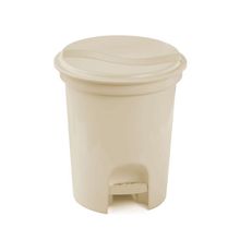 Lixeira Com Pedal 6,5 Litros Plasvale Nude