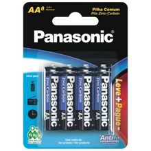 Pilha AA Comum 8 Unidades Panasonic