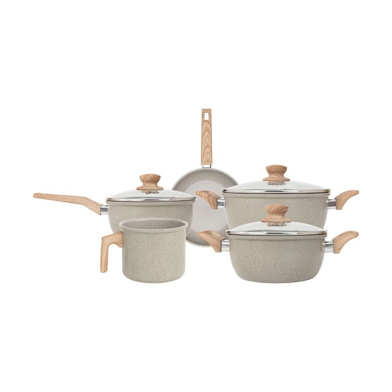 AZARE 5点セット Conjunto Panelas Leiteira 5 Peças Cinza Dust Oster - Shop Coopera