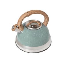 Chaleira Roma Verde Com Apito 2,7 Litros - Brinox - Design Moderno - Ideal Para Bebidas Quentes