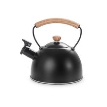 Chaleira Roma Vintage Com Apito 1,5 Litros Preta - Brinox - Design Clássico - Ideal Para Bebidas Quentes