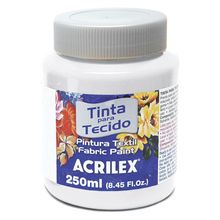 Tinta Tecido Fosca 250ml 519 Branca - Acrilex