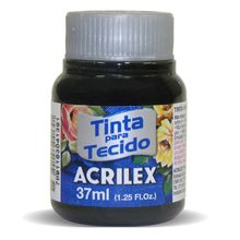 Tinta Tecido Fosca 37ml 520 Preto - Acrilex