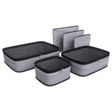 Organizador Euro Home para Viagens 6 Peças - Cinza