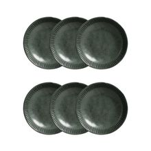 Conjunto de Pratos Fundos Porto Brasil Linhas Greenery Verde 830ml - 6 Peças