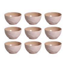 Conjunto de Bowls Orgânicos Litchi Porto Brasil em Stoneware 558 ml - 6 Peças