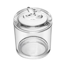 Pote de Cristal Ecológico Wolff 10,5x10,5x14,5cm Bird com Tampa em Alto-Relevo