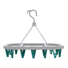 Mini Varal Oval FlashLimp LAV6803 com 24 Prendedores em Plástico