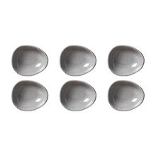 Conjunto de Cumbucas Oval Porto Brasil Orgânico Dust 265ml - 6 Peças