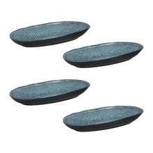 Conjunto de Travessas Ovais Grandes Porto Brasil Orgânico Night Sky 32x16cm - 4 Peças