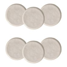 Conjunto de Pratos Rasos Porto Brasil Bio Latte Off White 29cm – 6 Peças