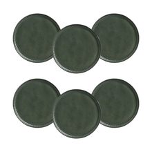Conjunto de Pratos Rasos Porto Brasil Linhas Greenery Verde 27,5cm - 6 Peças