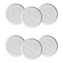 Conjunto de Pratos Rasos Porto Brasil Bio New White 29cm – 6 Peças