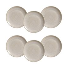 Conjunto de Pratos Rasos Porto Brasil Coup Hotellatte Off White 26,5cm - 6 Peças