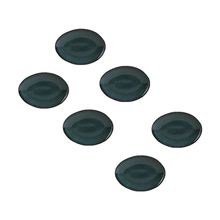 Conjunto de Pratos de Sobremesa Ovais Porto Brasil Orgânico Oceano 22,5cm - 6 peças