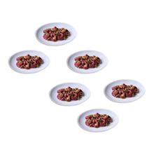 Conjunto de Pratos de Sobremesa Ovais Porto Brasil Orgânico New White 22,5cm - 6 peças