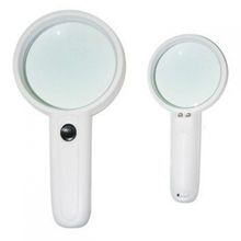 Lupa De Aumento De Mao 75Mm Com Iluminação Led Ampliação 3X