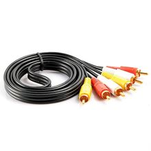 Cabo de Áudio e Vídeo 3RCA x 3RCA 1,5M - Tudo em Caixa