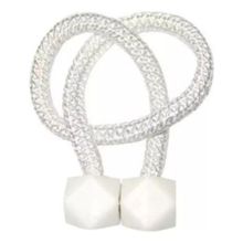 KIT 2 PRENDEDOR DE CORTINA MAGNÉTICO MULTIFUNCIONAL BRANCO