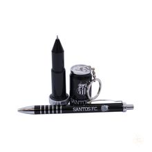 Kit Caneta Roller Pen Com Chaveiro Caneta Santos FC - Mileno