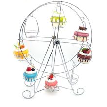 Suporte Giratório de Metal para Cupcake e Sobremesa Sweet Treats, Copo Atualizado de Tamanho Maior