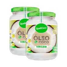 Kit 2X: Óleo de Coco Virgem Qualicoco 500ml