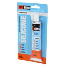 Adesivo de Silicone 50g Acético Transparente - Tudo em Caixa