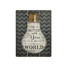 Quadro Decorativo Mdf Colorido 30x40 Life Is Better - D'Rossi