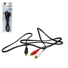 Cabo de áudio P2 X 2 RCA 1,5ms - Tudo em Caixa