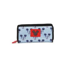 Carteira Feminina Zíper Mickey Mouse Luxcel CA27909MK Azul