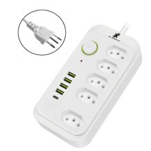 Filtro de Linha bivolt 10A Cabo 2m 5 Tomadas USB/C X-cell