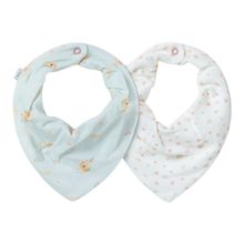 Kit Com 2 Babadores Bebê Bandana Lovely Day Verde - Hug