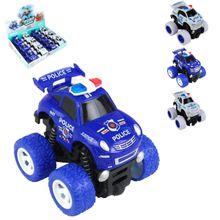 Carrinho de Fricção Plástico 4x4 360° Police Color - Tudo em Caixa