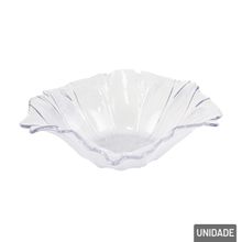 Centro de Mesa Plástico 28cm Flor Cristal - Tudo em Caixa