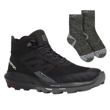 Kit Bota Impermeável Salomon Outpulse Masculina + Meia