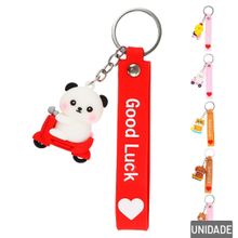 Chaveiro de Silicone 13cm Animais Sortidos - Tudo em Caixa