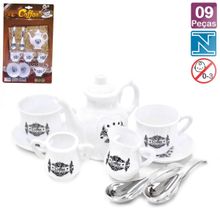 KIT Cozinha de Plástico 09 Peças Hora do Café - Tudo em Caixa