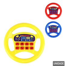 Volante Infantil de Plástico com Som Color - Tudo em Caixa