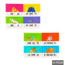 Quebra Cabeça 24 Peças Sílabas - Tudo em Caixa