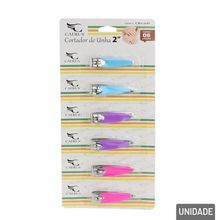 Cortador de Unha Ferro 5cm 6 Peças Color - Tudo em Caixa